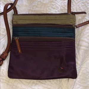 Dooney & Bourke adjustable crossbody w/ 3 pockets